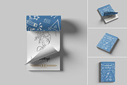 Paper Notebook Mockup, an Advertising Mockup by Se٧enStudio (Thumbnail 1 of 5)