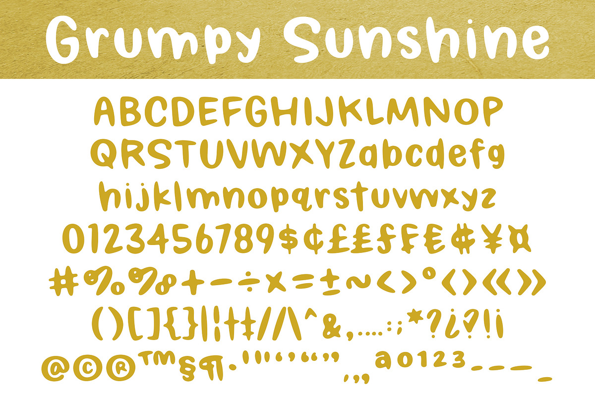 Grumpy Sunshine, a Handwritten Font by Brittney Murphy Design (Photo 2 of 2)