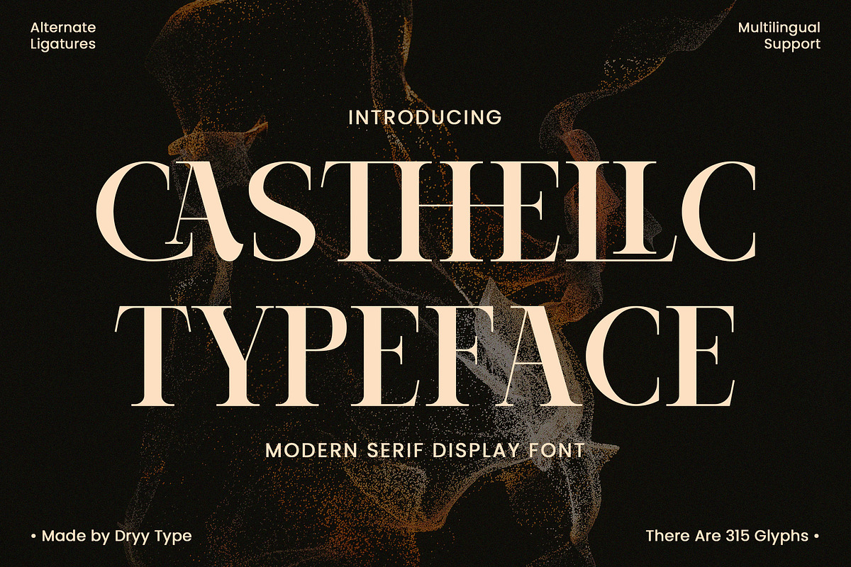 Casthelic - Elegant Serif Typeface, a Serif Font by Dryy.type (Photo 1 of 11)
