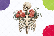 Halloween Skeletons Wedding Clipart, an Illustration by designcity5 (Thumbnail 4 of 5)