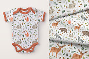Woodland animals watercolor clipart, an Animal Illustration by alenaganzhela (Thumbnail 5 of 11)