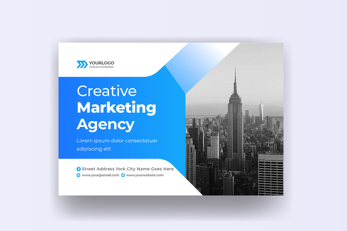 Corporate Business Postcard Template, a Marketing Template by Mk_Studio (Photo 2 of 3)