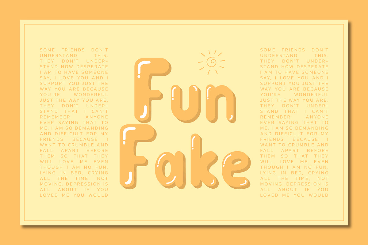 Bubble Cheerful Display Font, a Symbol Font by infernostudio3 (Photo 6 of 10)