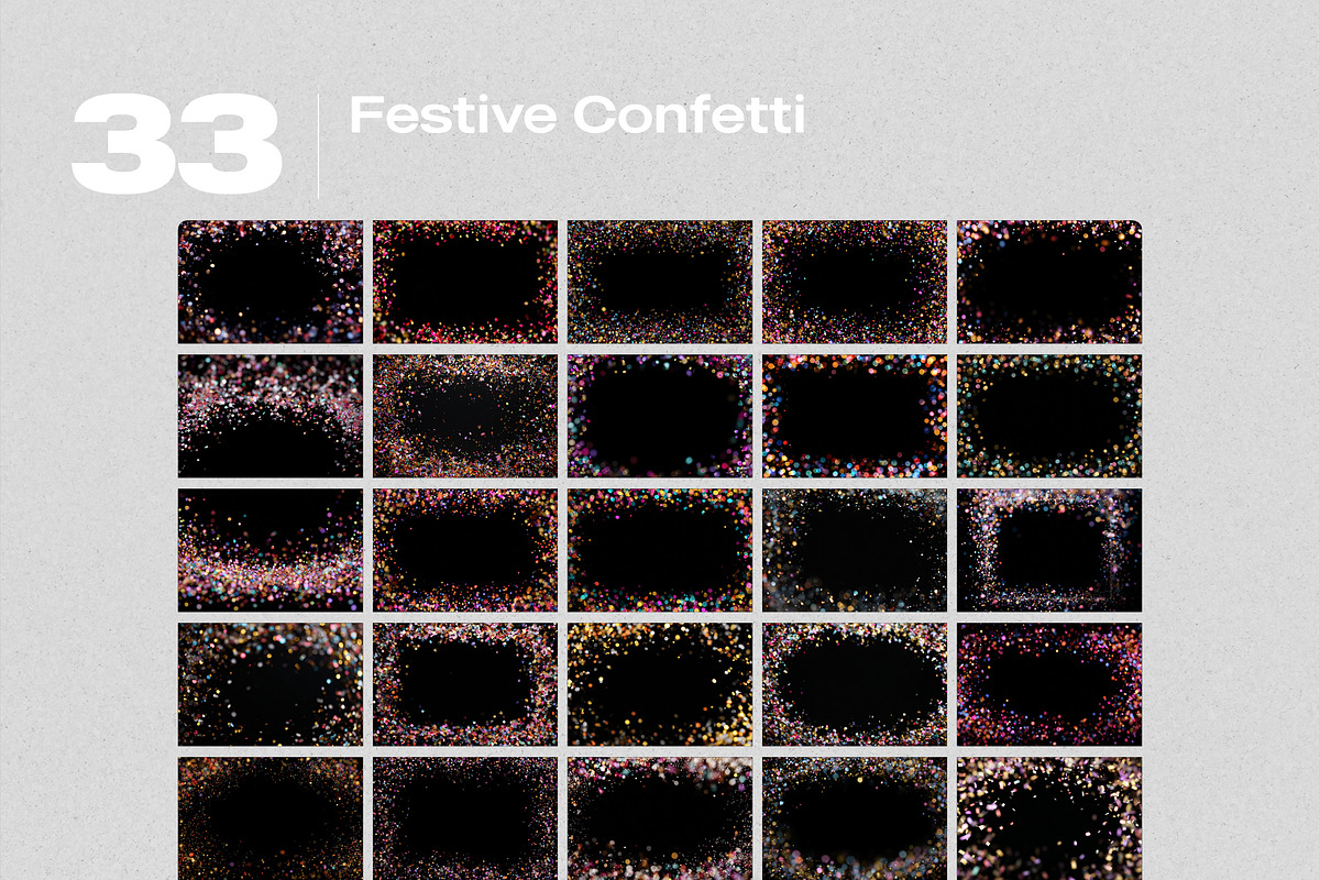 Festive Confetti Overlays, a Texture Graphic by PhotoSpirit (Photo 8 of 8)
