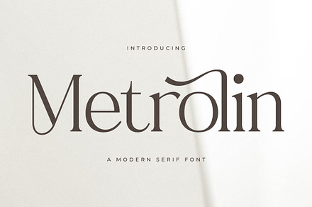 Metrolin Modern Serif Font