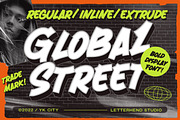 Global Street - Bold Display Font, a Font by Letterhend Studio (Thumbnail 1 of 8)
