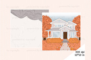 Sweater Weather Scenes, a Seasonal Illustration by GlamArtZhanna (Thumbnail 2 of 3)