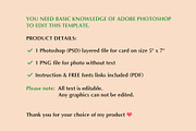 Wreath Photo Card PSD Template, a Card Template by PSD templates and Photos (Thumbnail 5 of 5)