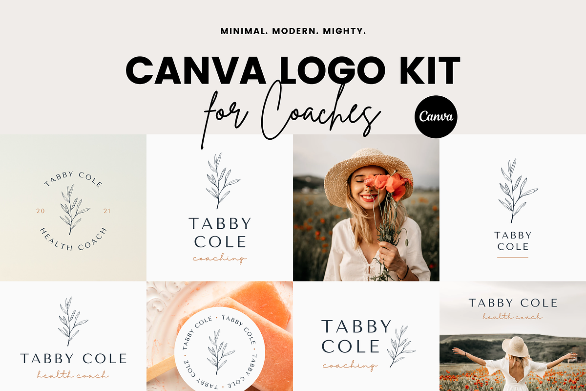 Health Coach Logo for Canva, a Branding & Logo Template by Erin Cassidy (Photo 1 of 9)