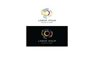 Camera lens logo design with creativ, a Branding & Logo Template by LOGOCREATIVE