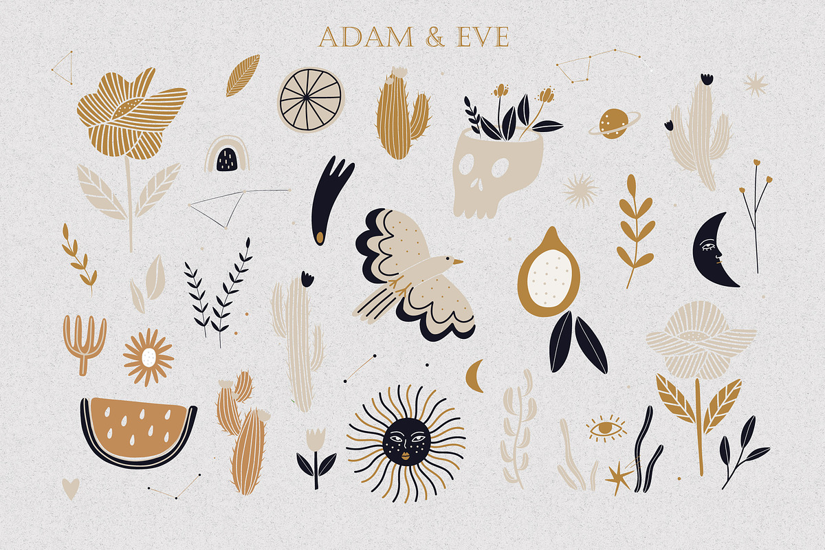 Adam and Eve, a Person Illustration by Chikovnaya (Photo 11 of 14)