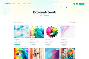 Etheum - NFT Marketplace Figma UI, an UI Kit Template by Themeix (Thumbnail 4 of 28)