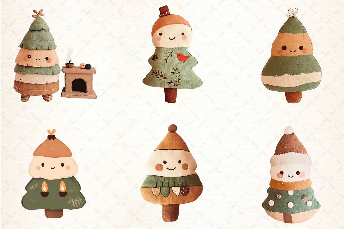 Cozy Christmas Hand-drawn Tree, an Illustration by DreamCafeArt (Photo 7 of 8)