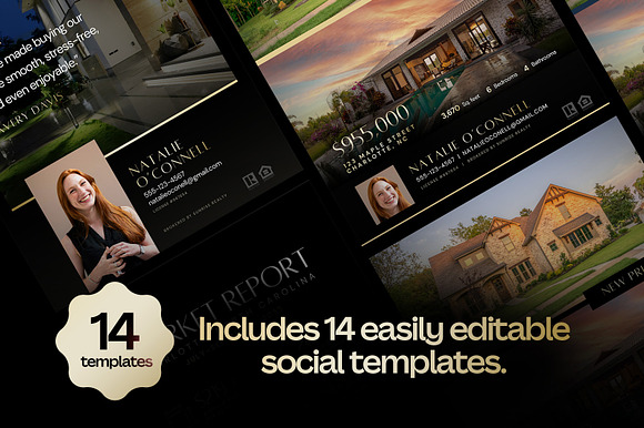 14 Luxury Realtor Canva Templates preview 6