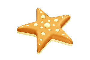 Starfish 3D Icon Illustration, an Object Illustration by fahad121