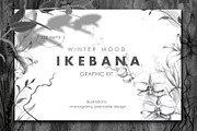 IKEBANA. Botanical Winter Kit., an Illustration by Pink Ocean (Thumbnail 1 of 16)