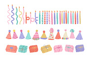 Birthday Party Bundle Illustrations, a Background Graphic by CreativeChristiana (Thumbnail 13 of 17)
