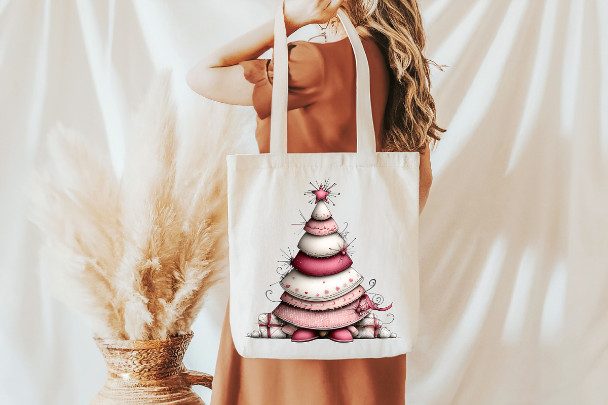 Whimsical Christmas Tree Clipart, an Illustration by Libby Wishes (Photo 4 of 7)