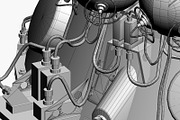 Russian Spaceship Vostok 1, a Cars & Vehicle 3D Model by Mechanik (Thumbnail 13 of 17)