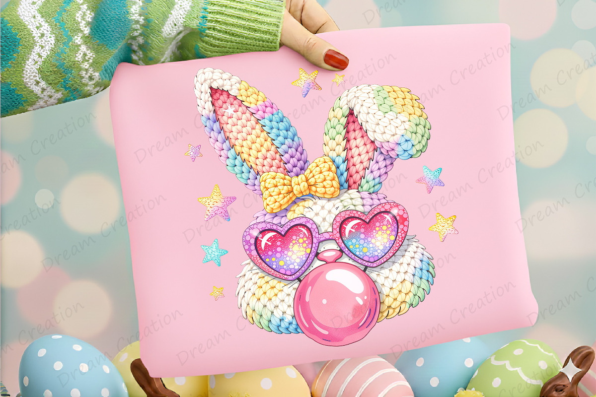 Yarn Crochet Easter Bunny Png, an Illustration by Dream Creation (Photo 5 of 5)