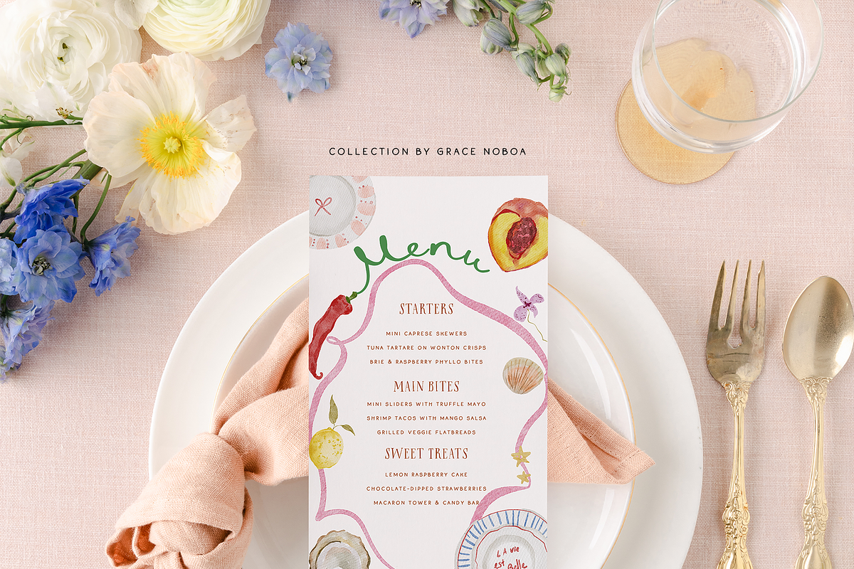 Handmade summer spring quirky icons, an Object Graphic by Grace Noboa Illustrations (Photo 2 of 13)