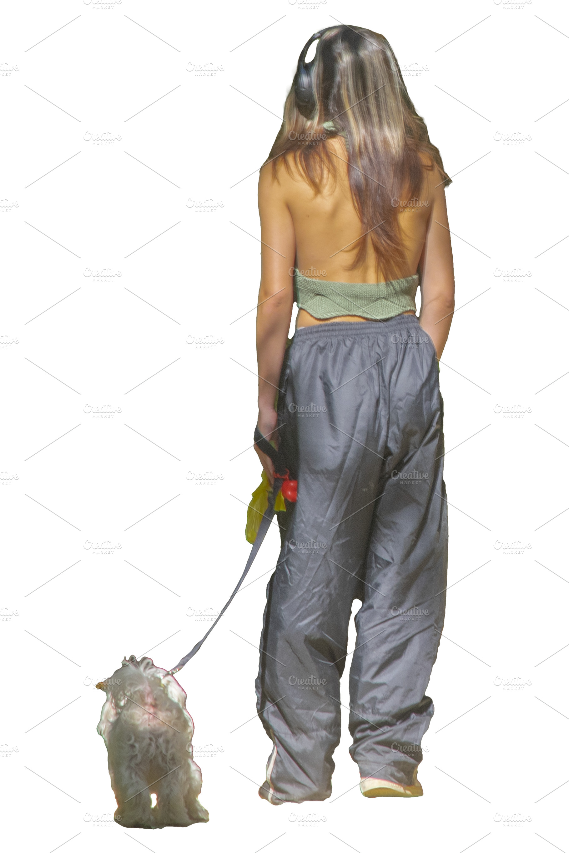 Young woman with pet, a Photo by DanFLCreativo