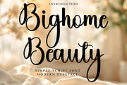 Bighome Beauty, a Handwritten Font by FreshTypeINK (Thumbnail 1 of 8)