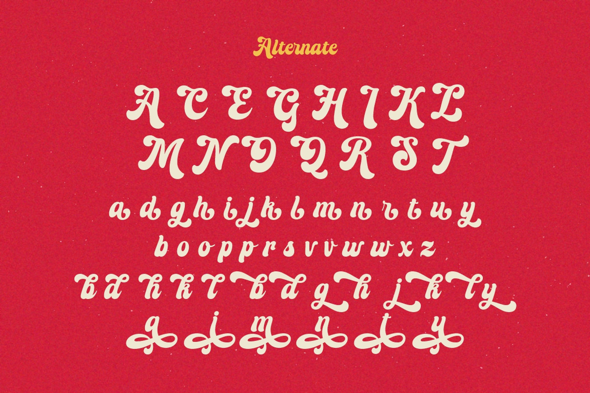 Rushton - Retro Lettering Font Type, a Handwritten Font by HansCo Studio (Photo 8 of 9)