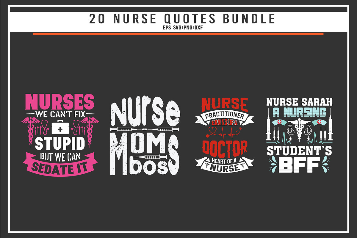 Nurse 20 quotes t shirt bundle, a Graphic by Uniquesvg99 (Photo 4 of 7)