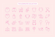 Baby Shower & Newborn Icons, an Outline Icon by Caroline Mackay (Thumbnail 3 of 9)