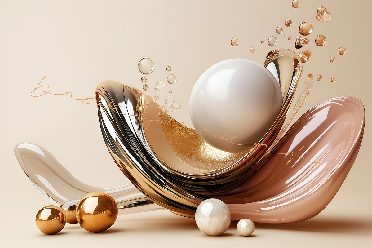 Liquid Luxe Sculptures Backgrounds, a Background Graphic by Lumeno (Photo 4 of 6)