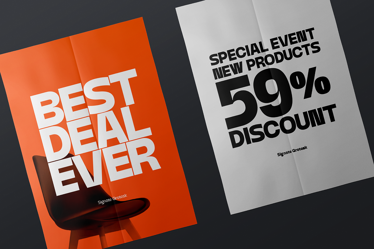 Signate Grotesk - Black Style, a Sans Serif Font by Sign Studio (Photo 3 of 9)