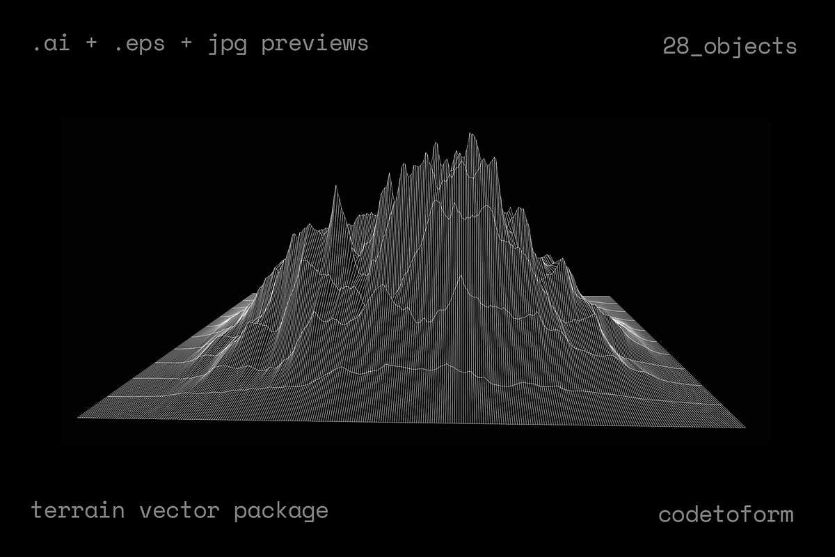GEO_TERRAIN2 Vector Pack, a Background Graphic by codetoform (Photo 12 of 14)