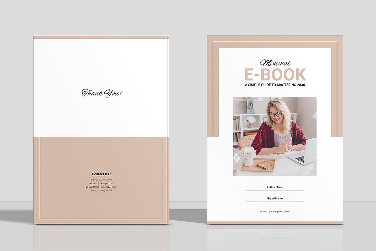 Minimal E-Book Template, a Brochure Template by Spark_Creative (Photo 4 of 4)