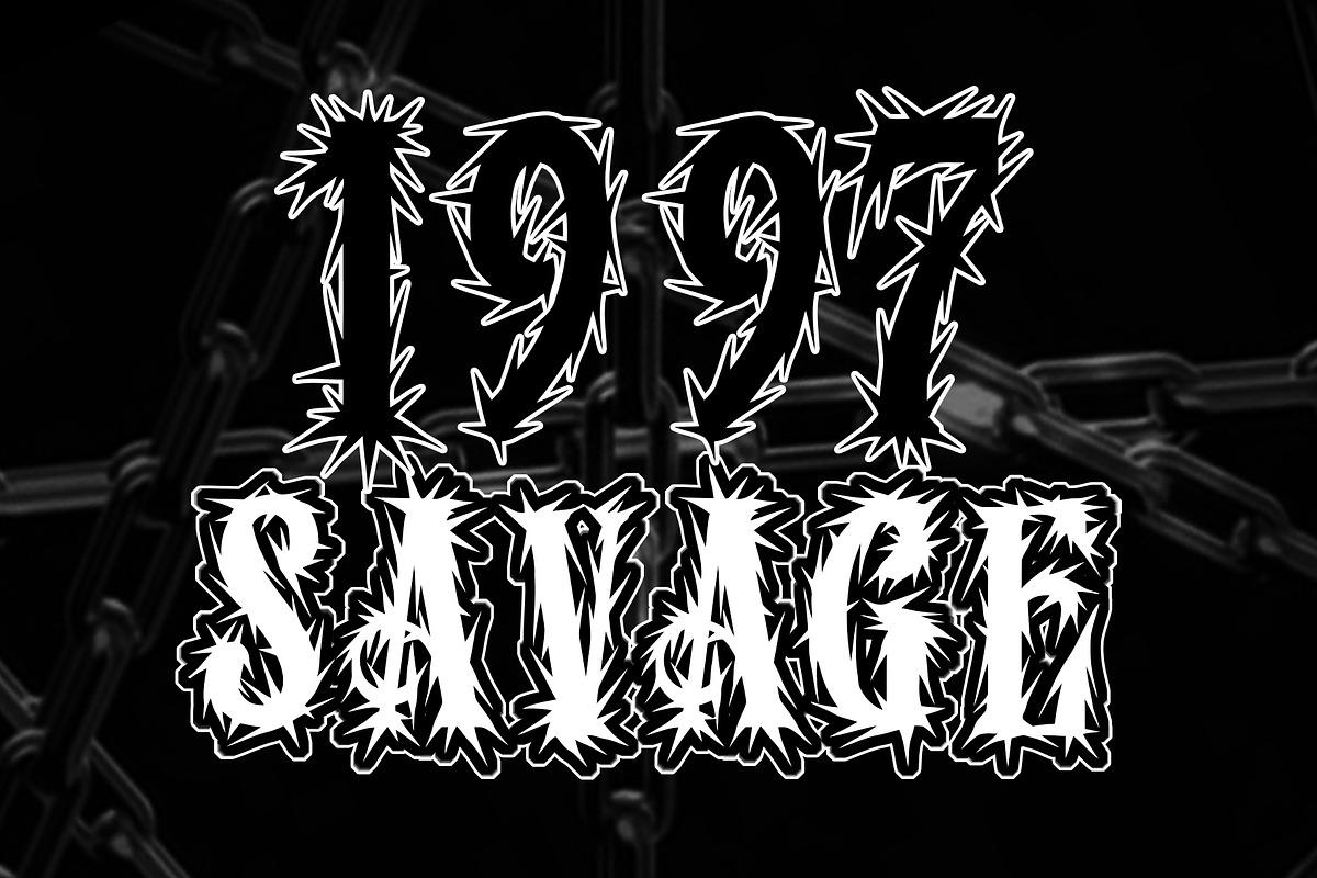 Salvators Metal Display Font, a Blackletter Font by dansdesign (Photo 9 of 12)