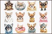 Cozy Chihuahua Clipart Set, an Illustration by Sublimation Artist (Thumbnail 3 of 6)