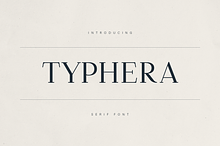 Typhera – Elegant Serif Font