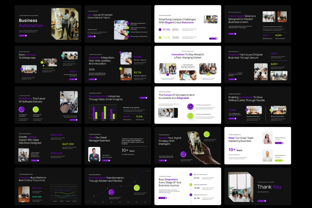 Fila - SAAS & Business Presentation, a Presentation Template by Hammad Arif (Photo 2 of 2)