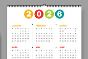 Calendar Design 2026 Layout, a Stationery Template by ContestDesign (Thumbnail 2 of 3)