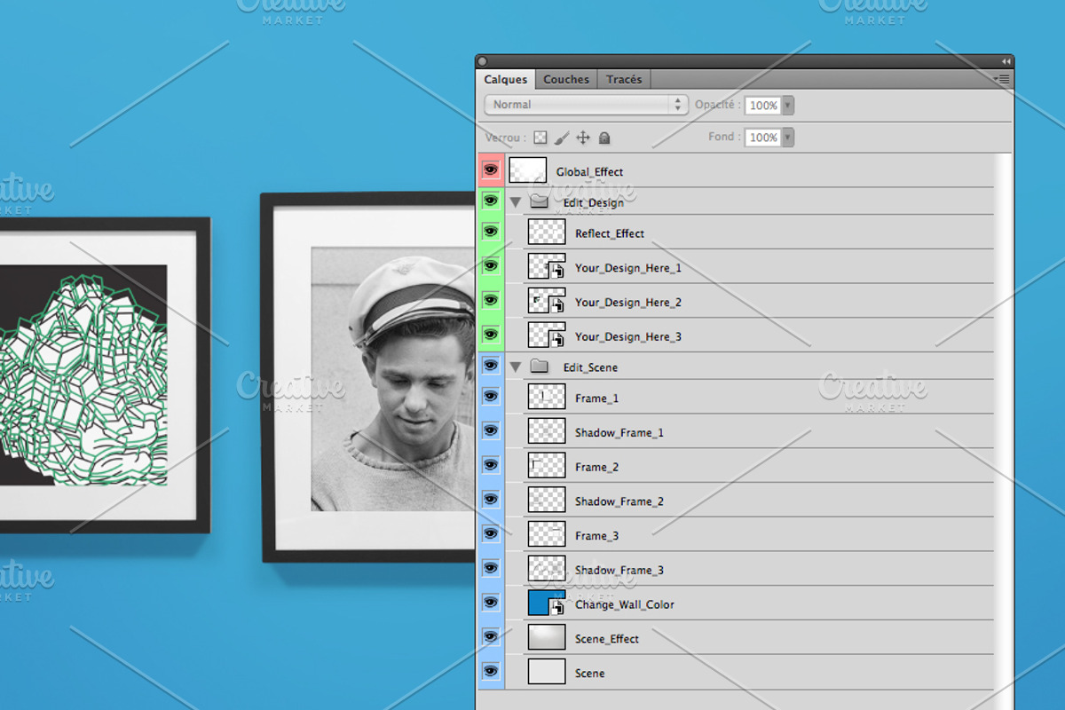 Frame Gallery Mockup - 02, a Print Template by Formelier (Photo 3 of 4)