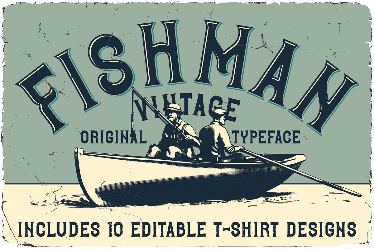 Fishman Vintage Font, a Blackletter Font by VozzyStock (Photo 1 of 9)