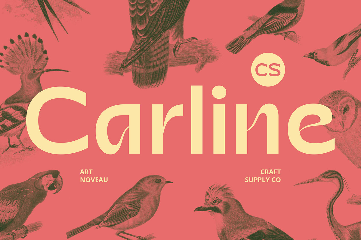 CS Carline – Art Nouveau Font, a Sans Serif Font by Craft Supply Co. (Photo 1 of 8)