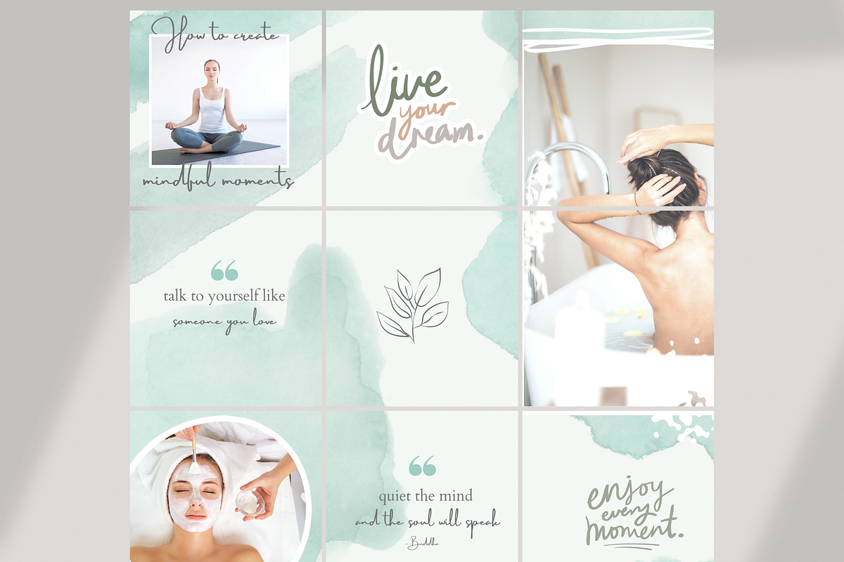 Canva Template - Instagram Puzzle, a Social Media Template by Tegefeldt ...