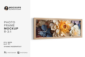 Large Photo Frame Mockup – Ratio 3x1