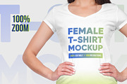 Female V-Neck T-Shirt Mockup Vol 2, a Shirt Mockup by Hi, Mock-Up! (Thumbnail 3 of 10)