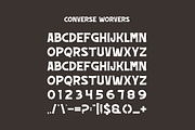 Converse Worvers - Retro Font, a Sans Serif Font by Iqsiart Studio (Thumbnail 4 of 6)