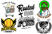 Funny Mom & Faith T-Shirt Design Pac, a Graphic by vintage (Thumbnail 2 of 3)
