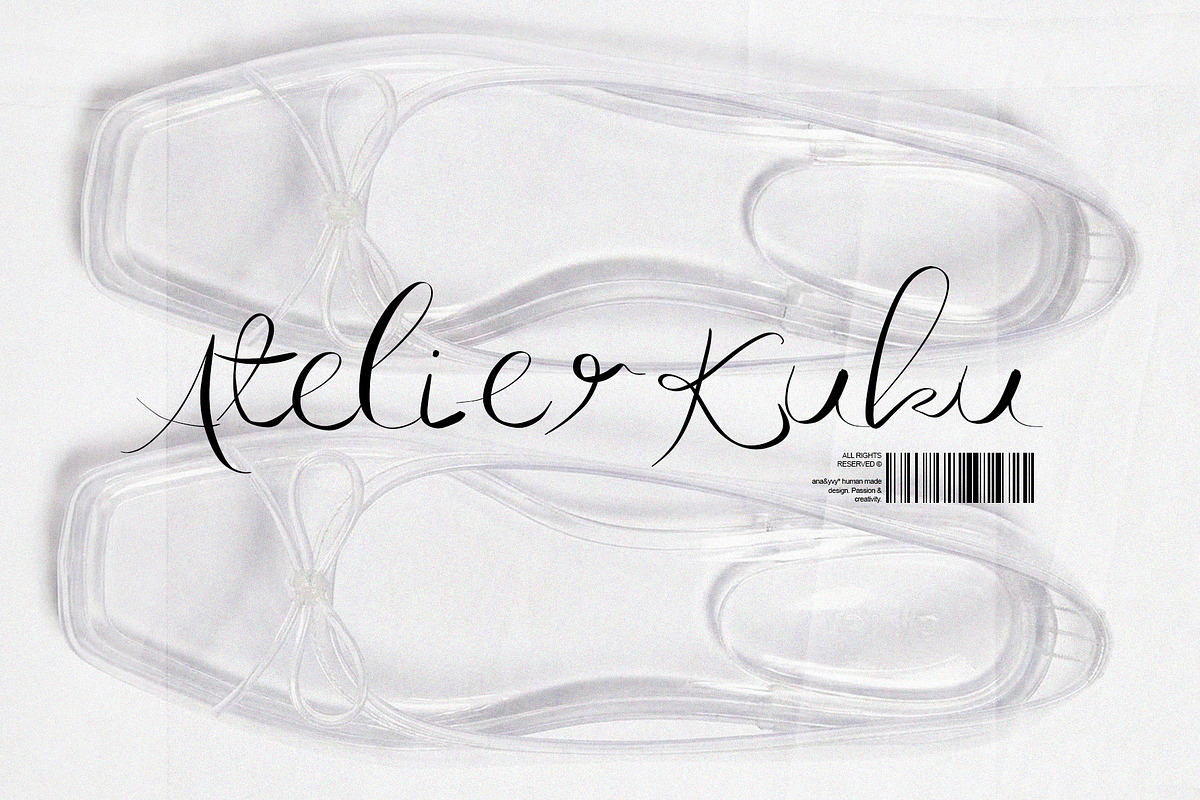 ATELIER KUKU quick & messy script, a Handwritten Font by ana & yvy (Photo 1 of 9)