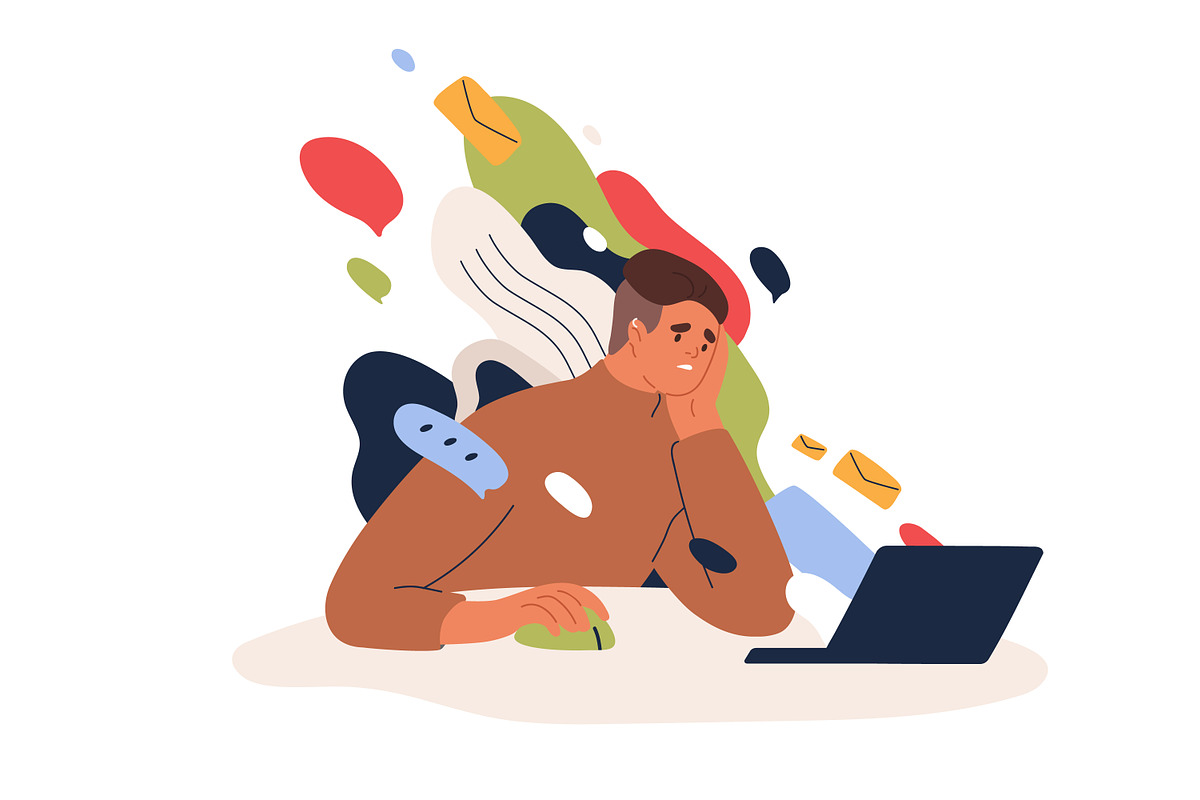 People with information overload, a Person Illustration by Good Studio (Photo 2 of 6)