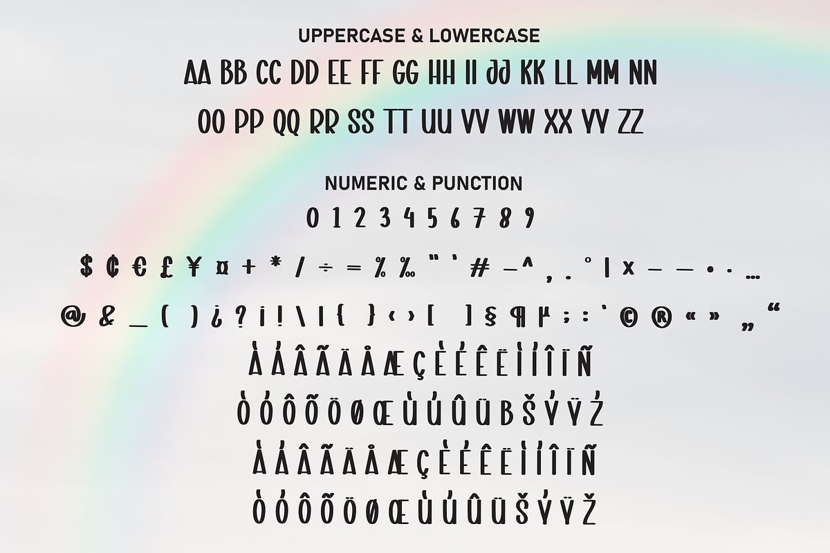 Rainbow Monday | Script Font, a Script Font by Scratchones (Photo 7 of 8)